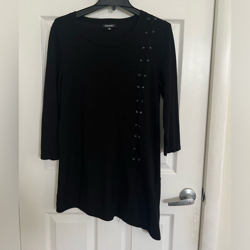 Roz & Ali Black Sweater Dress